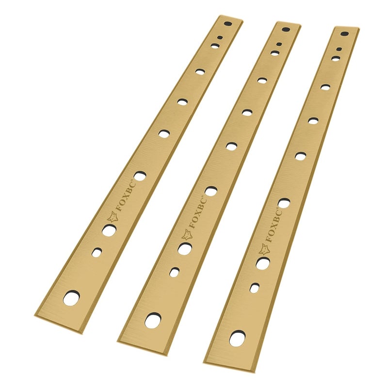 FOXBC 12-1/2 Inch Titanium Planer Blades Replacement for DeWalt DW734 Planer, Replace DW7342 - Set of 3 - Image 2